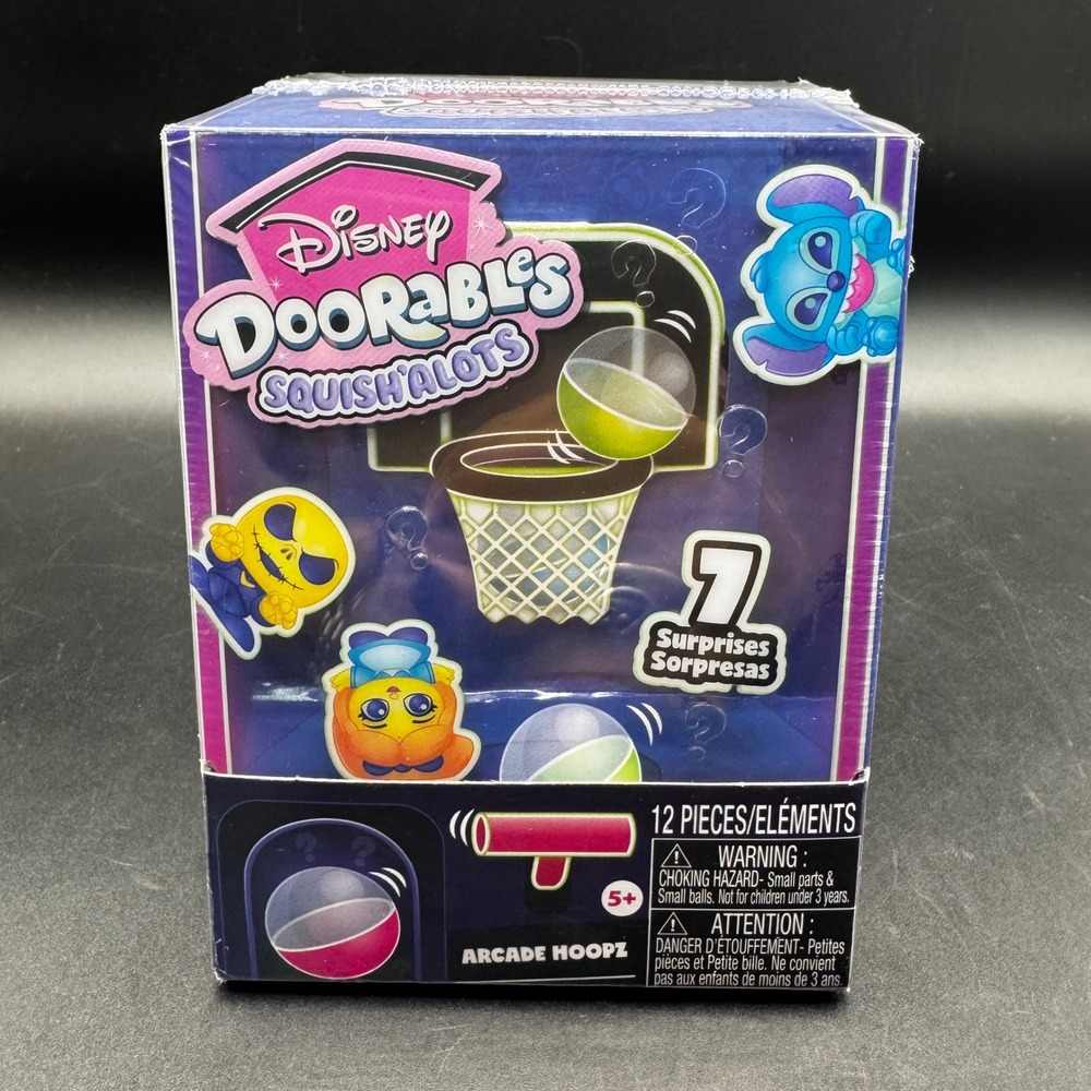 Disney Doorables Squish'Alots Arcade Hoopz 7 Surprises Mystery Box New